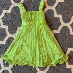 Amy Byer Sparkly Lime Green Dress
